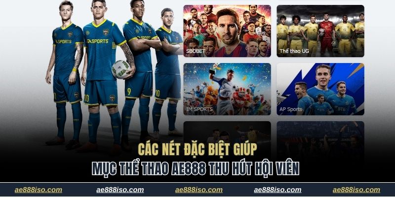Các nét đặc biệt giúp mục thể thao AE888 thu hút hội viên
