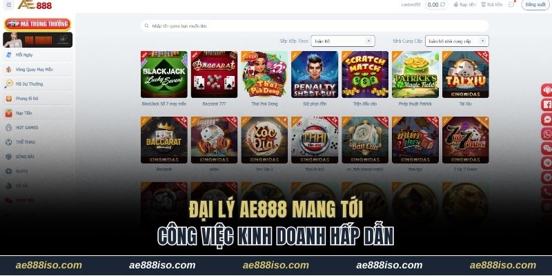 Đại lý AE888 mang tới công việc kinh doanh hấp dẫn